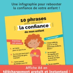 Affiche "10 phrases pour rebooster la confiance !"