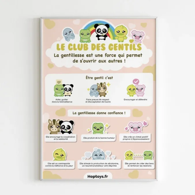 Affiches sur la gentillesse - Le club des gentils !