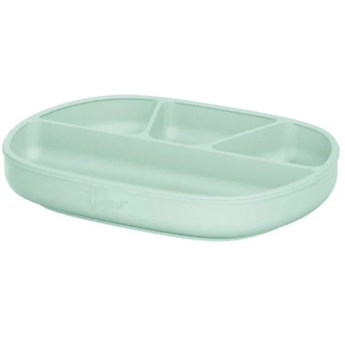 Assiette ventouse à compartiments