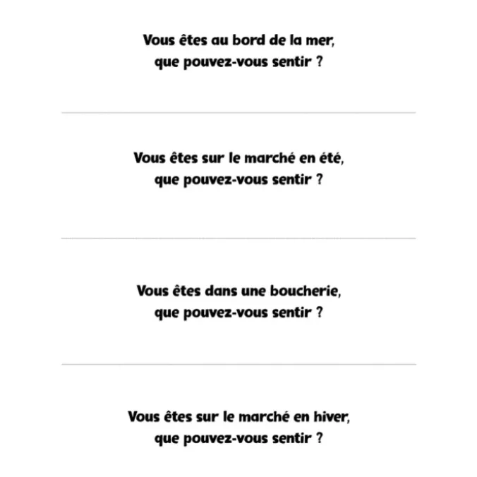 Atelier olfaction - Voyage au pif