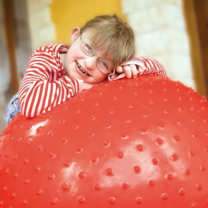 Ballon à picots 100 cm - rouge
