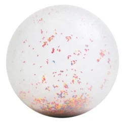 Ballon transparent confettis