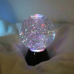 Boule lumineuse à paillettes