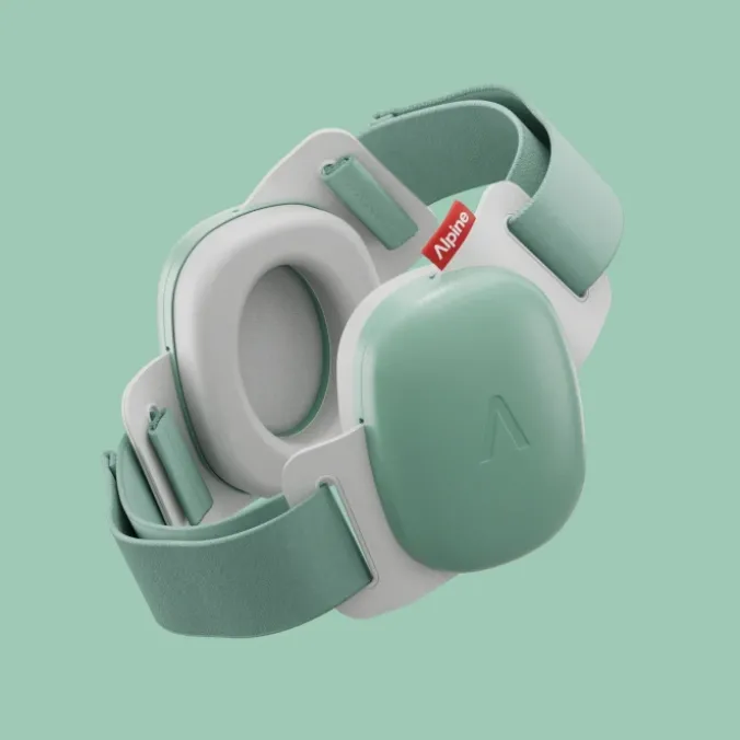 Casque antibruit bébé - vert sauge