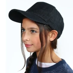 Casquette denim lestee