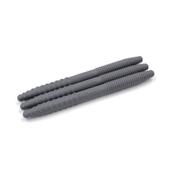 Chewth Pick Texturé - Outil de mastication : Gris foncé.