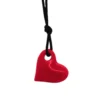 Collier cœur - rouge écarlate