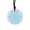 Collier flocon de neige - blanc