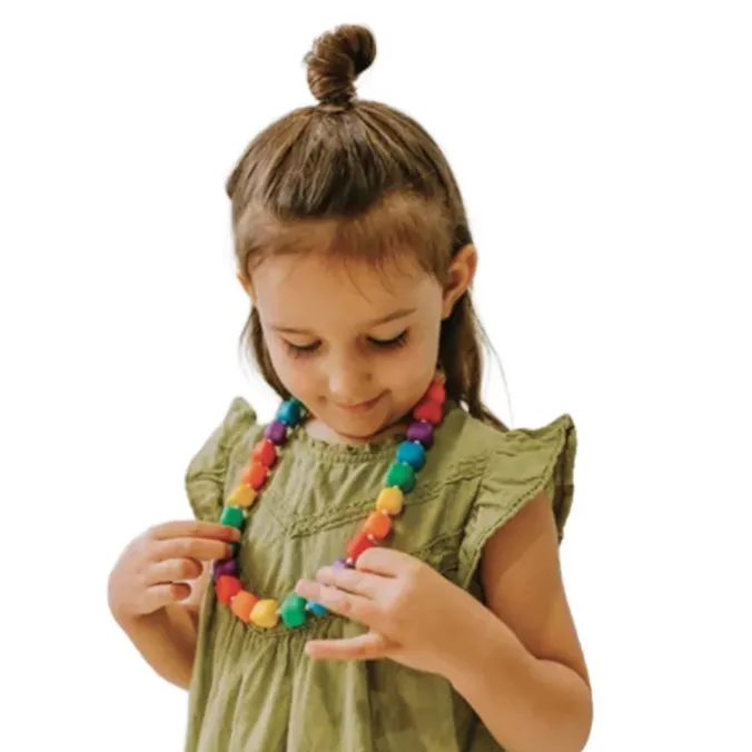 Collier princesse et le pois arc-en-ciel