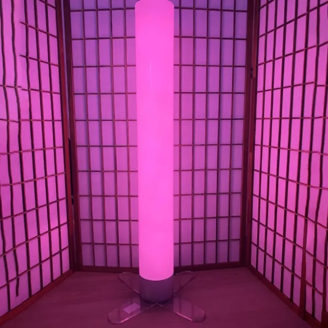Colonne à bulles LED 120 cm - sans eau