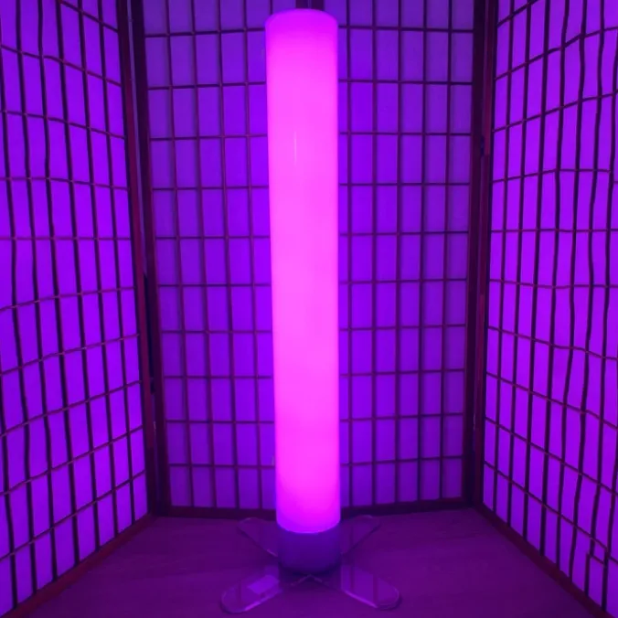 Colonne à bulles LED 120 cm - sans eau