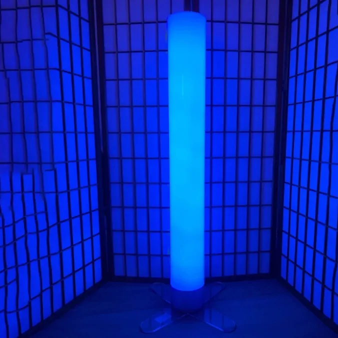 Colonne à bulles LED 120 cm - sans eau