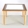 Console bois avec table lumineuse
