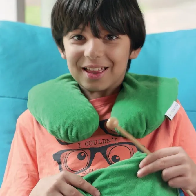 Coussin de nuque chauffant lesté