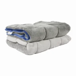 Couverture lestée 50 x 70 cm - 2 kg - bleu/gris foncé