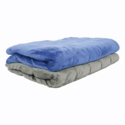 Couverture lestée 100 x 150 cm - 3 kg - gris clair/gris foncé