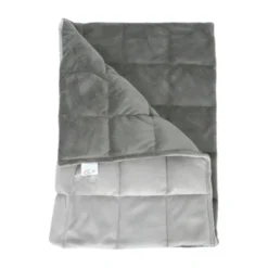 Couverture lestée 100 x 150 cm - 3 kg - gris clair/gris foncé