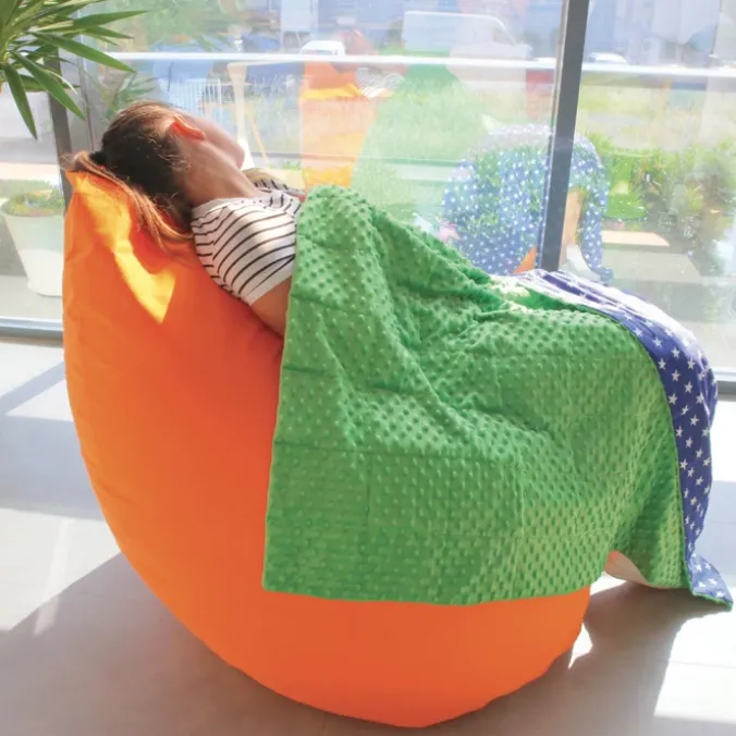 Couverture lestée - 135 x 200 cm - 6 kg - vert