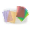 Couvre-feuilles transparents colorés x 10