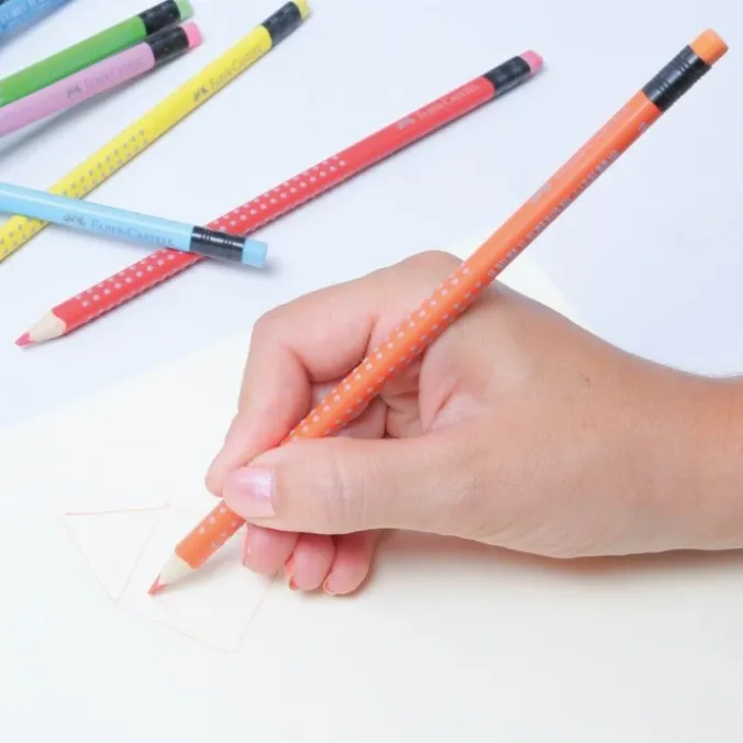 Crayons de couleur grip par 10