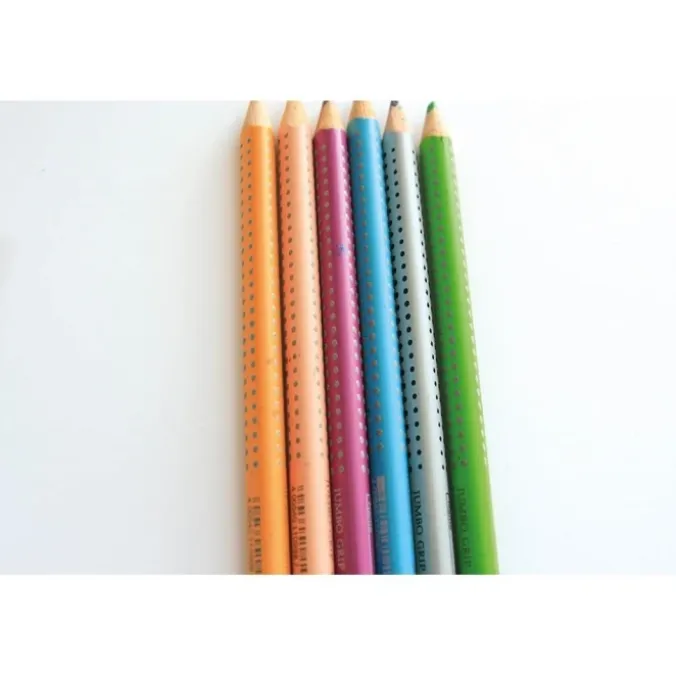 Crayons de couleur jumbo grip x 12