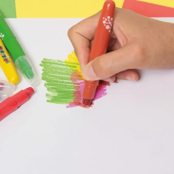 Crayons de couleur smoothy par 6