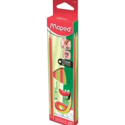 Crayons à papier avec texture grip anti-dérapante x 12