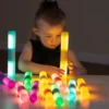 Cylindres lumineux sensoriels - lot de 12