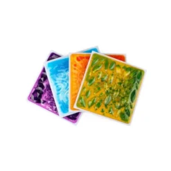 Dalles texturées souples - lot de 4