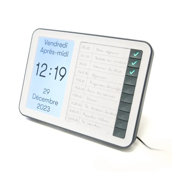 Day Hub - Horloge pour troubles neurocognitifs avec alertes de tâches