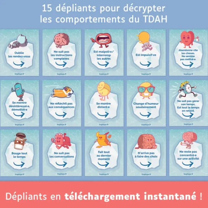 Dépliants TDAH - Décrypter les comportements du TDAH