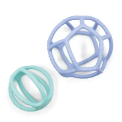 Duo de balles sensorielles - bleu et menthe