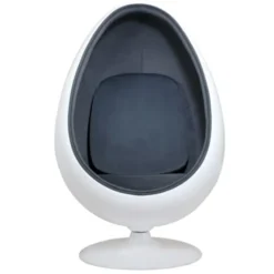 Fauteuil oeuf gris