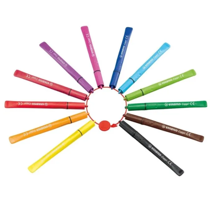 Feutres anti-perte de capuchons par 12