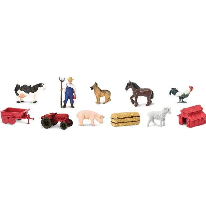 Figurines autour de la ferme