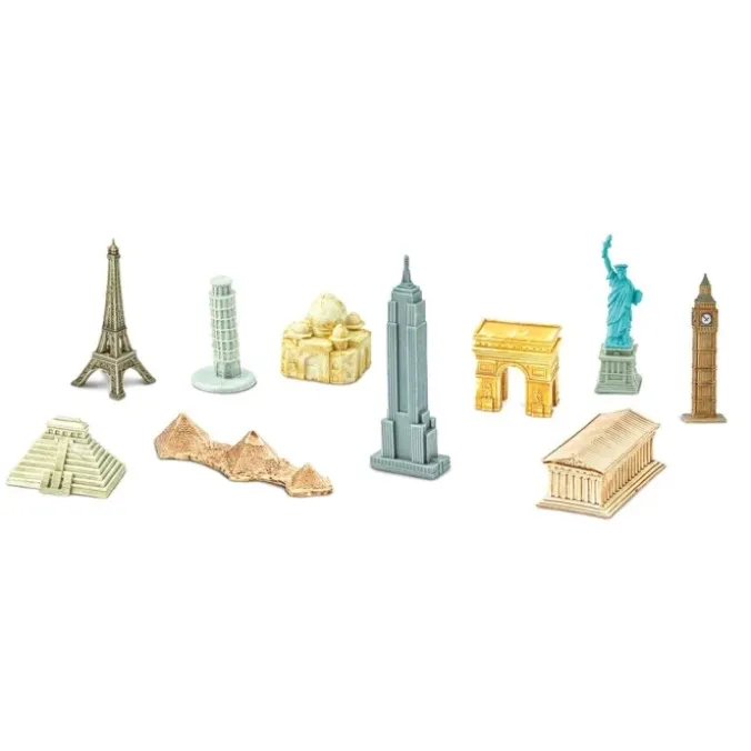 Figurines monuments autour du monde