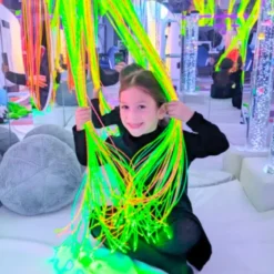 150 fils de fibres optiques colorés - 1,5 m