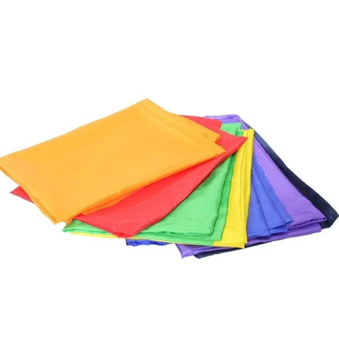 Foulards arc-en-ciel satin (par 7)