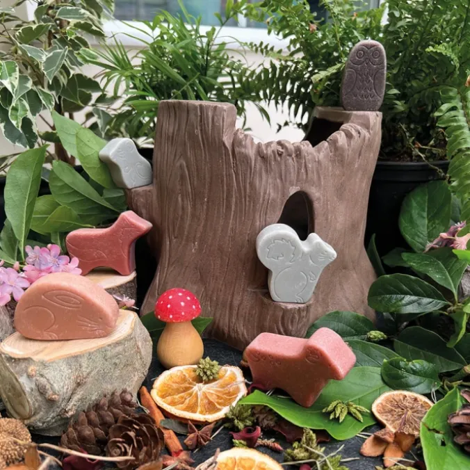 Galets décors sous-bois