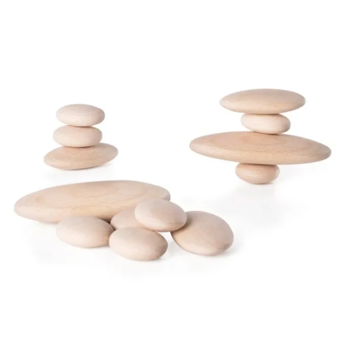 Galets en bois par 20