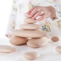 Galets en bois par 20