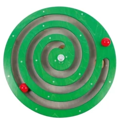 Jeu mural rond avec spirale - vert