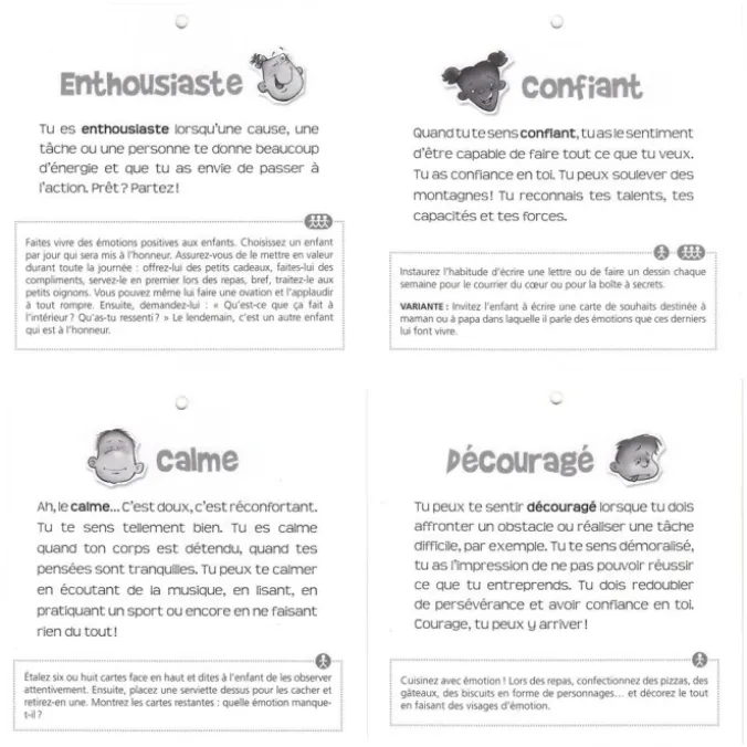 Jouons avec les émotions