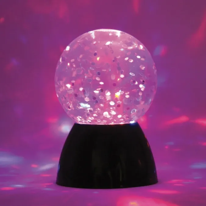 Lampe boule paillettes