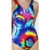 Maillot de bain incontinence 1 pièce enfant - Tie dye