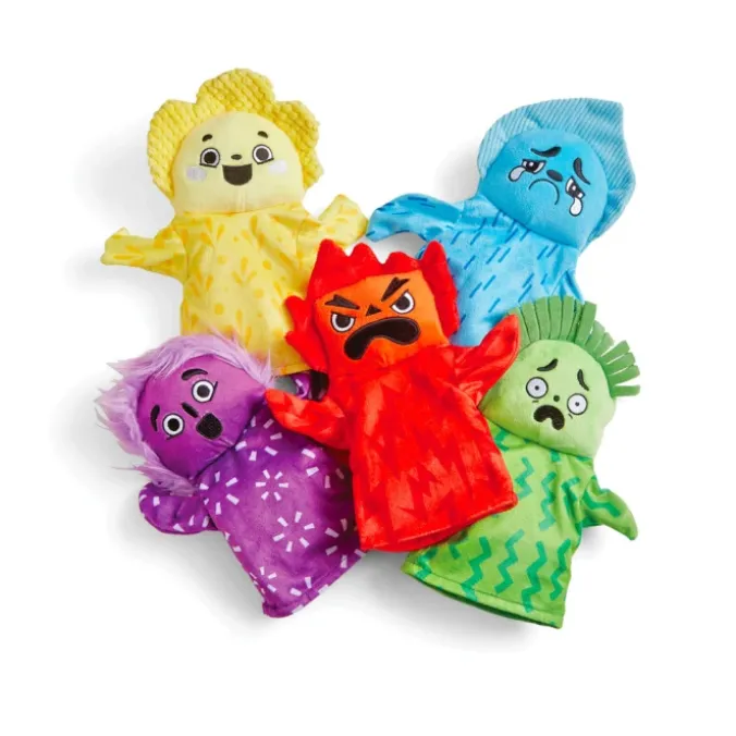 Marionnettes des émotions colorées