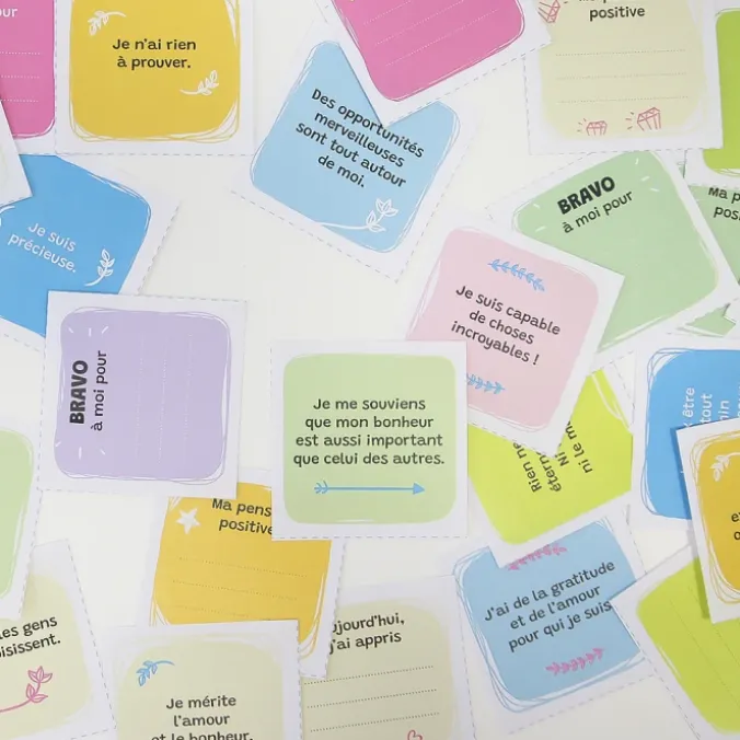 Mon bocal à victoires - Cartes de pensées positives