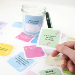 Mon bocal à victoires - Cartes de pensées positives