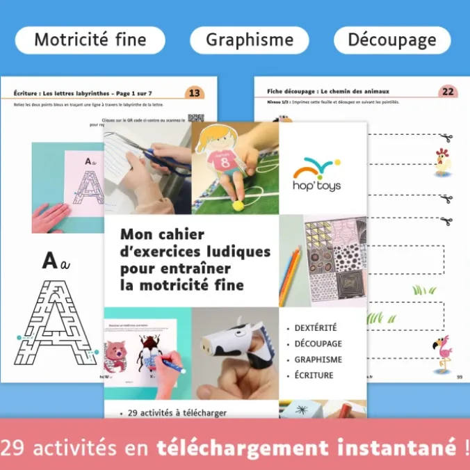 Mon carnet d'exercices ludiques pour entraîner la motricité fine