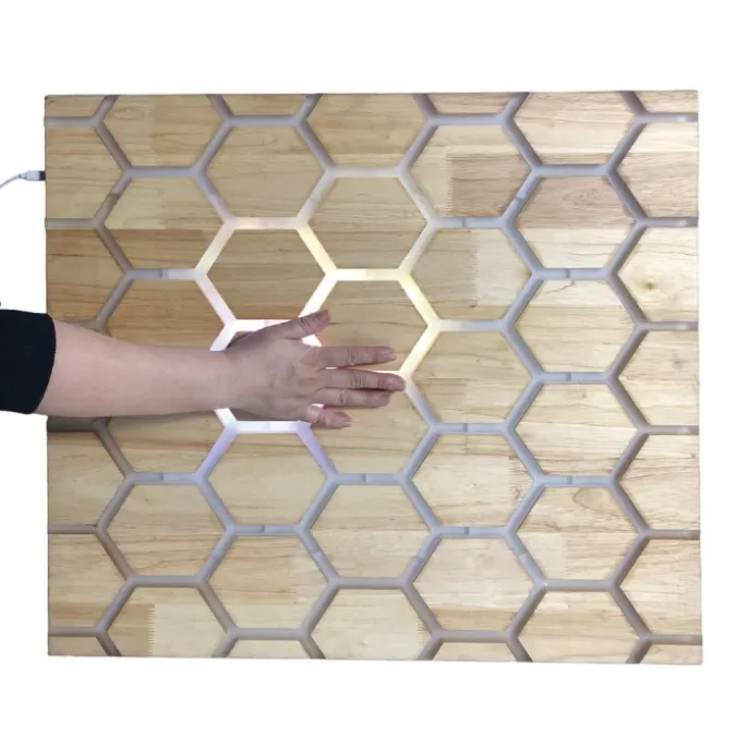 Panneau mural interactif tactile - alvéoles